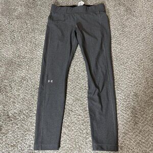Under Armour Leggings Womens Large Gray HeatGear Compression Base Layer Running